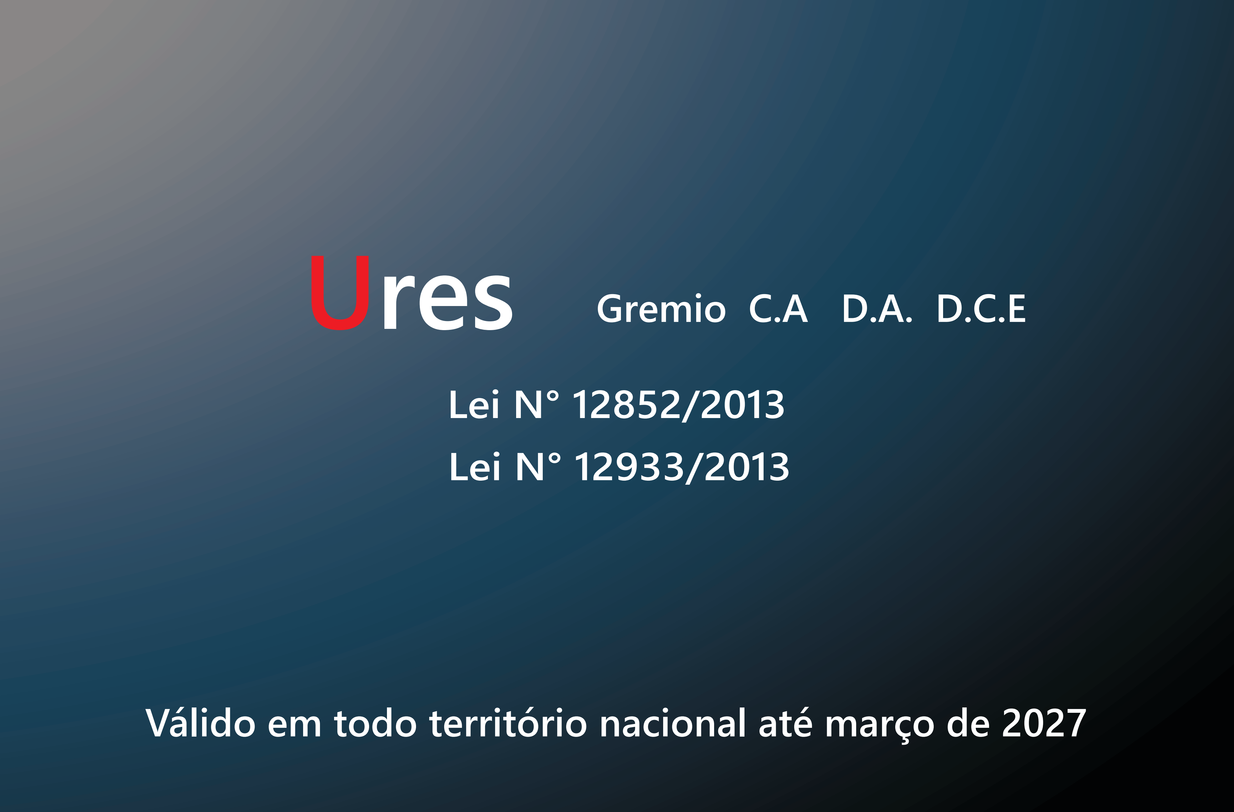 Verso da carteirinha